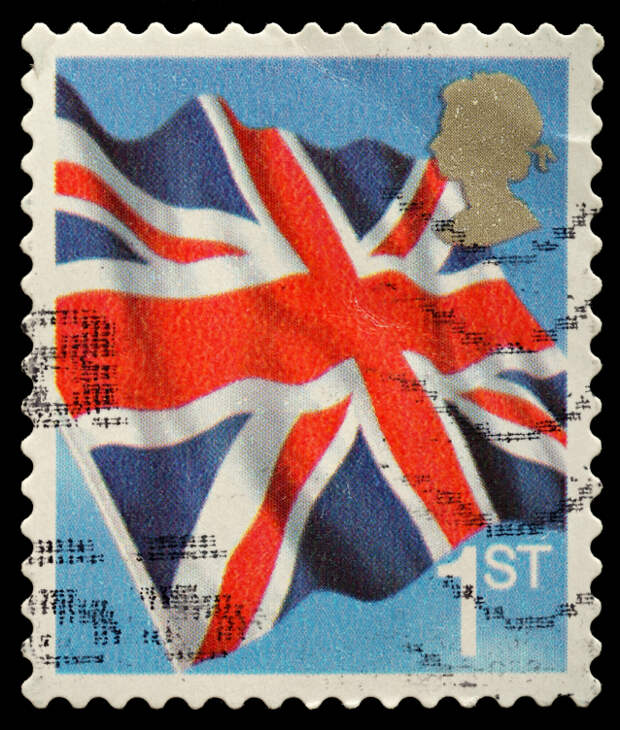 Почтовая марка Великобритании - Стоковое редакционное фото alidphotos #4335693