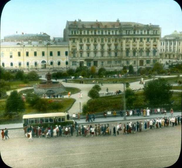 Редчайшие снимки Москвы 1931 года в цвете в цвете, история, москва, фото