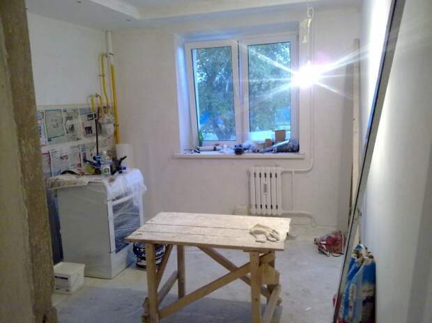 Все этапы ремонта угловой кухни 11 кв.м (46 фото)