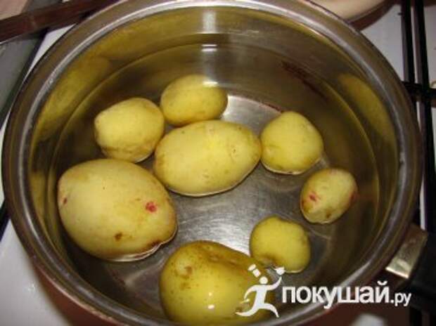 Молодой картофель со спаржевой фасолью