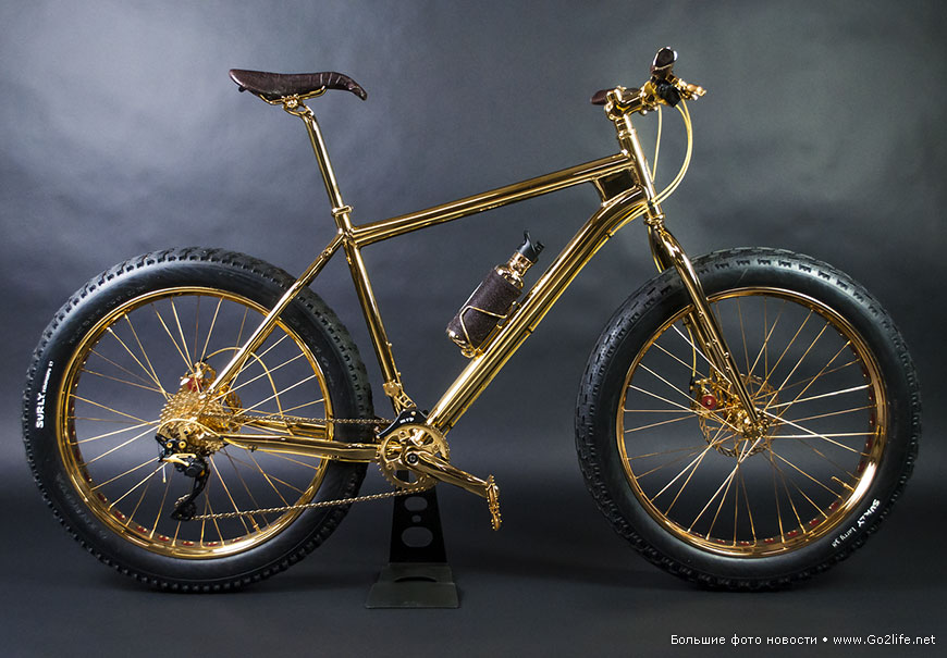 24K Gold extreme mountain bike