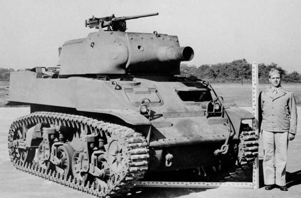 Первый серийный образец HMC M8. Абердинский полигон, 22 сентября 1942 года. Опытного образца этой САУ построено не было - Быстроходная поддержка для лёгких танков | Военно-исторический портал Warspot.ru