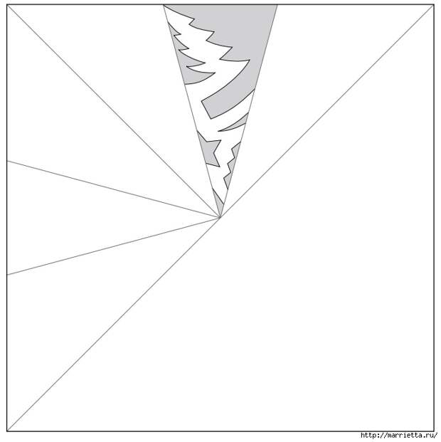 шаблоны снежинок из бумаги (11) (691x693, 58Kb)