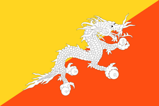 Флаг королевства Бутан