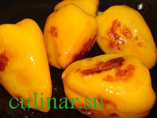 Roasted peppers in winter3 Жареный перец на зиму