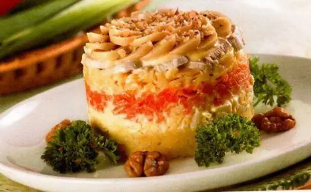 Красивая форма салата - простой способ - Четыре вкуса - Медиаплатформа ...