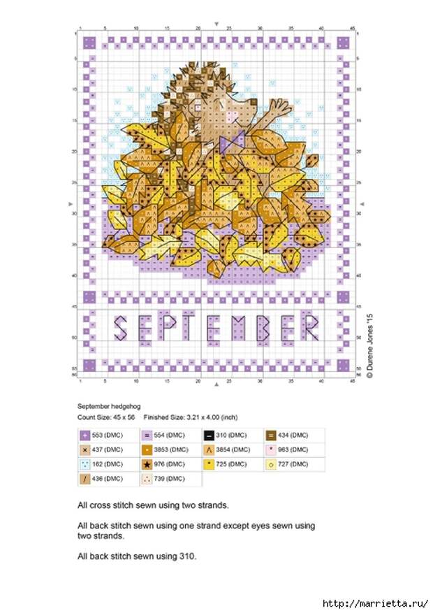 Детский календарь. Схемы вышивки крестом (3) (494x700, 209Kb)