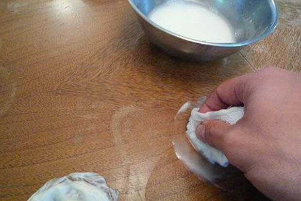 как убрать следы от стакана