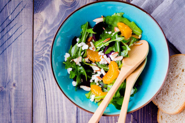 Изображение рецепта Салат с мандаринами и сыром фета