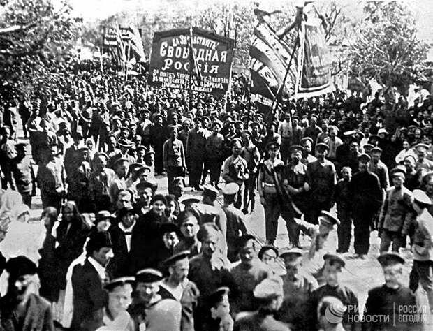 Первомайская демонстрация в Севастополе в 1917 году