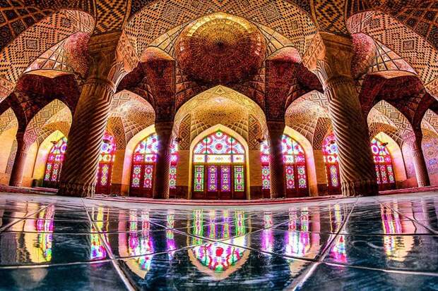 4. Мечеть Насир оль-Мольк в Иране, построена в 1888 году идеал, мир, перфекционизм, совершенство, фотография, явление