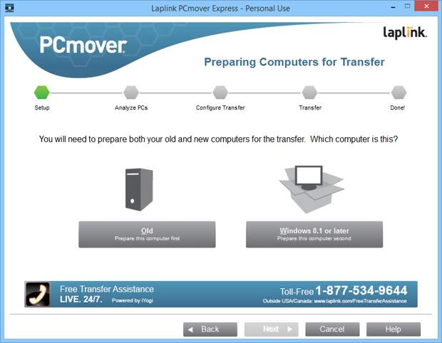 Laplink PCmover Express - бесплатная лицензия