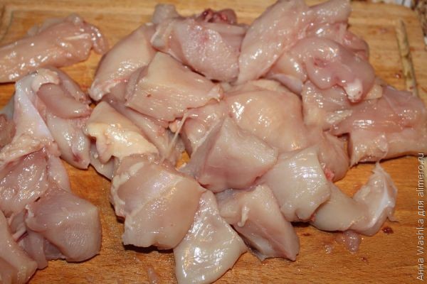 Куриный шашлык с персиковым соусом - оригинальный рецепт с подробной фотоинструкцией