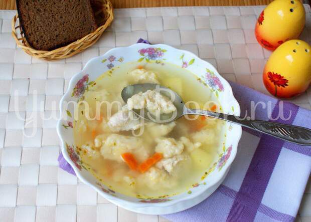 Суп с клецками