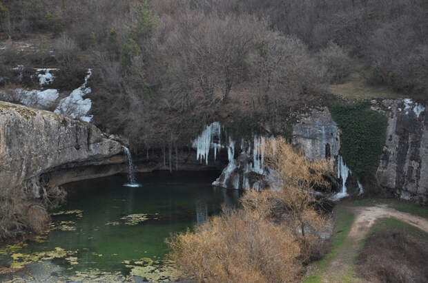 Водопад &quot;Мердвен-Тубю&quot;  крым, крымские водопады., лес, природа