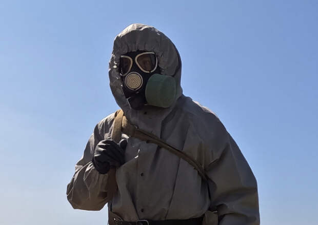 Отработку задач по ликвидации условной аварии выполнили военнослужащие полка РХБ защиты в Удмуртии