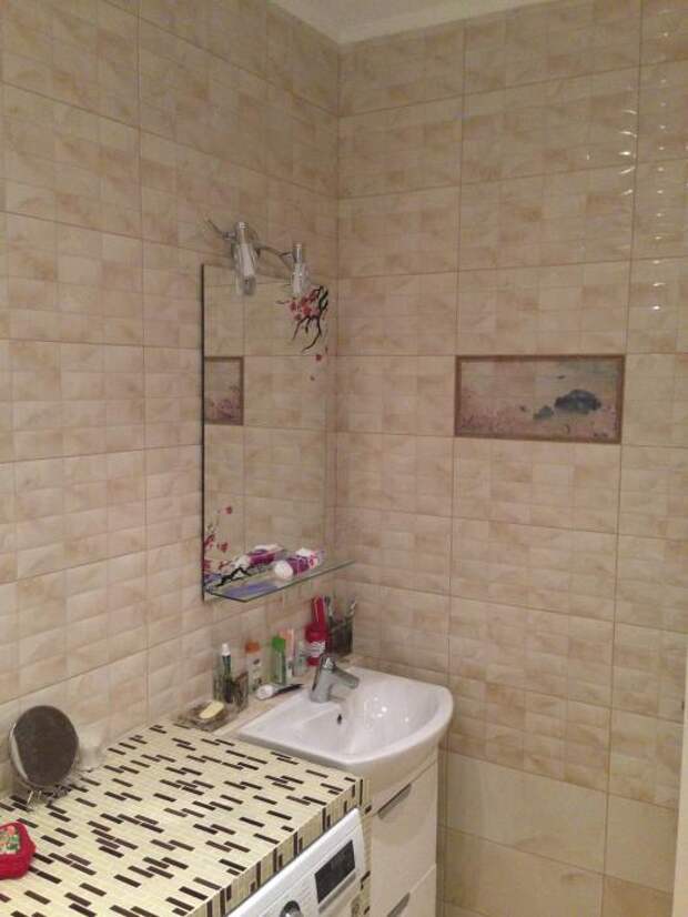 Ремонт в ЖК Измайловский, отделка ванной комнаты керамическая плитка