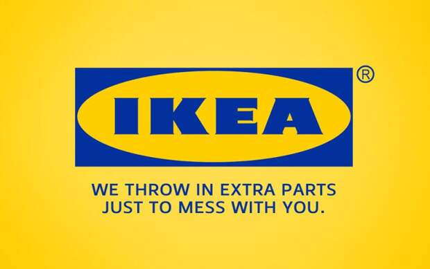 честные слоганы известных брендов ikea