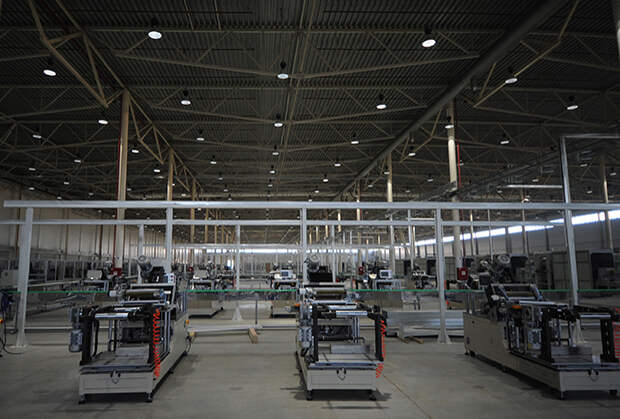 Цех завода по производству литиево-ионных батарей «Лиотех»