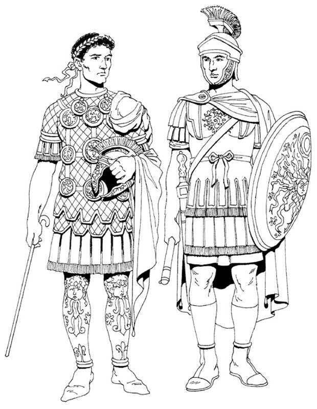 Римский полководец и центурион