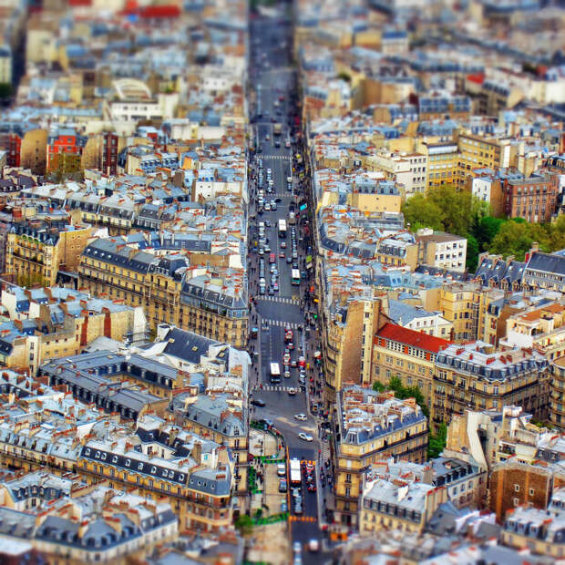 Когда мегаполисы - словно миниатюры: города и эффект tilt-shift