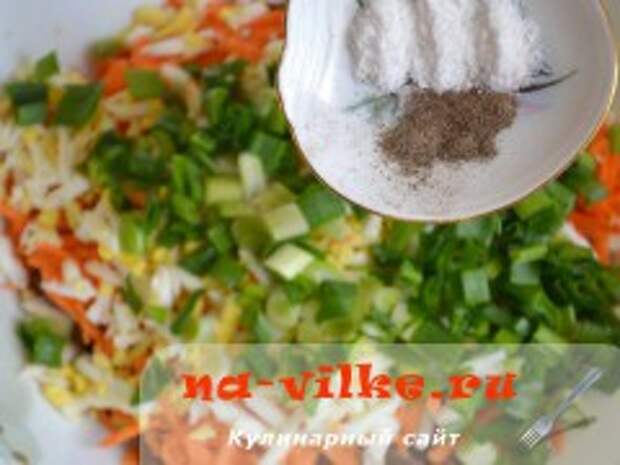 Салат с фасолью и куриным филе