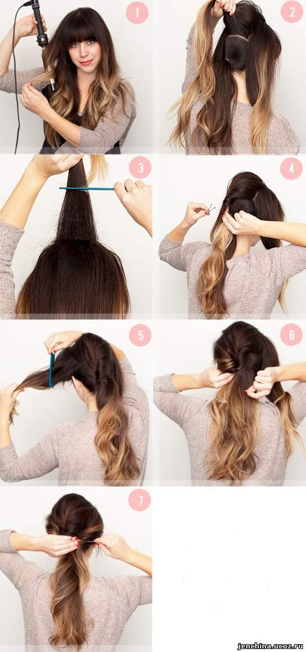 Как сделать прическу с кудрями на длинные волосы своими руками