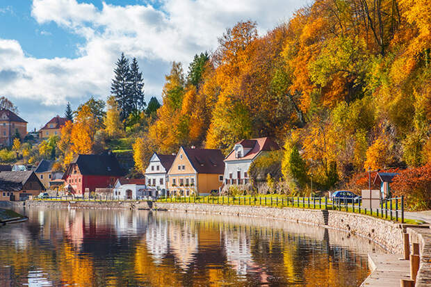 Осенняя идиллия в Чески-Крумлове, Чехия