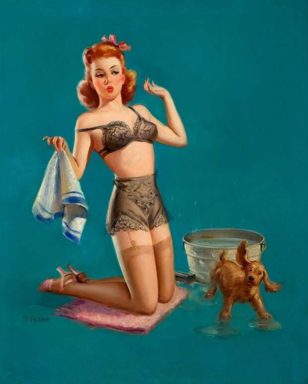 Красотки! Художник-иллюстратор Art Frahm (1907-1981)
