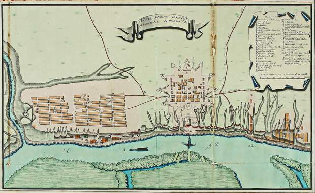 Карта крепости, названной в честь святого Димитрия Ростовского, 1768 год. Общественное достояние