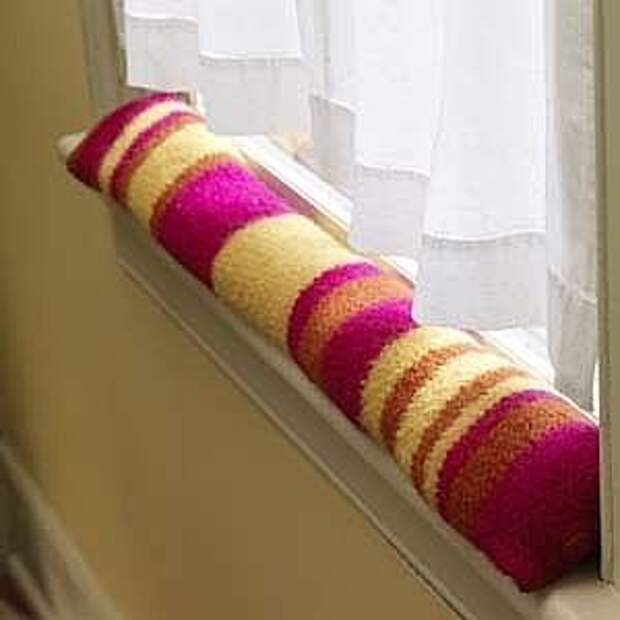 How to Make an Inexpensive Draft Stopper - might be quite useful this winter with my drafty window!!