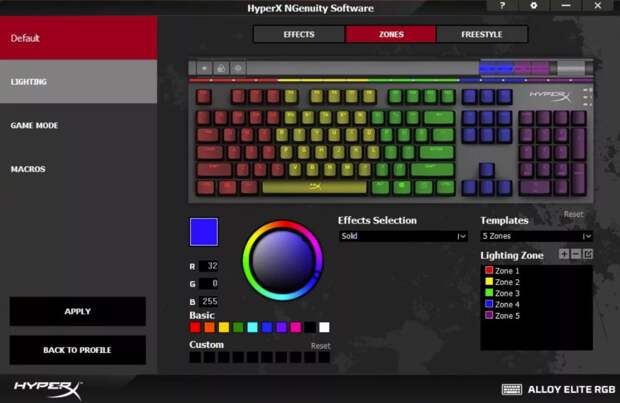 Клавиатура HyperX ALLOY Elite RGB