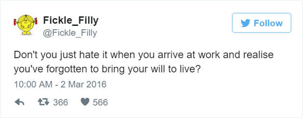 Funny Tweets About Work