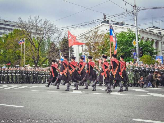 Парад победы в Донецке 9.05.2015.  день победы, донбасс, новоросия