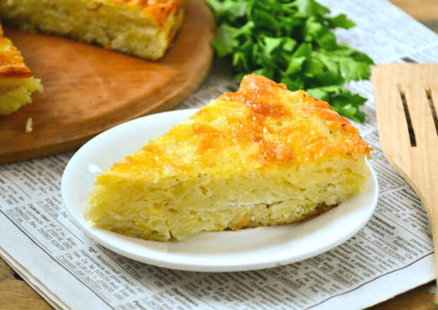 Пирог с картошкой в мультиварке