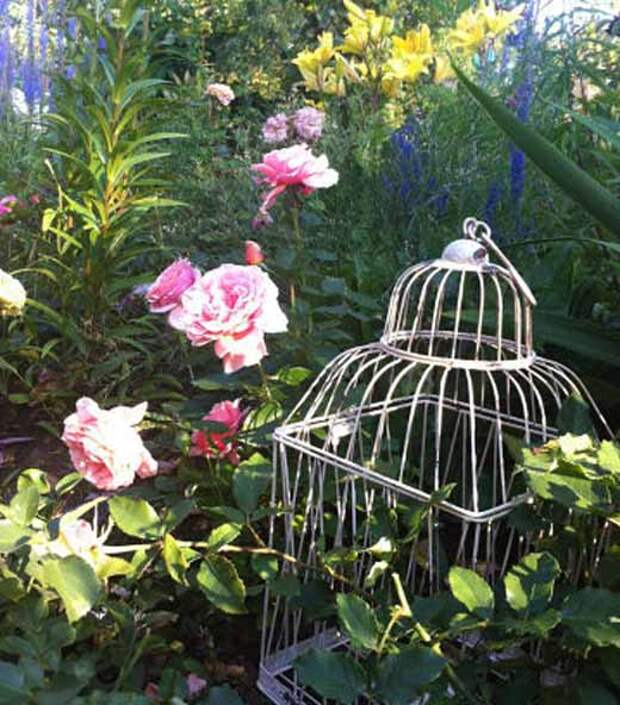 Композиция с розами Оформление сада