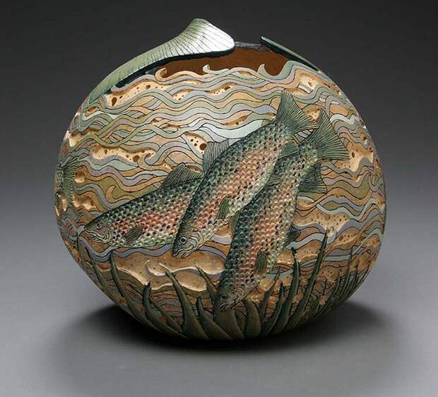 pumpkin19 Шедевры из тыквы от Мэрилин Сандерлэнд