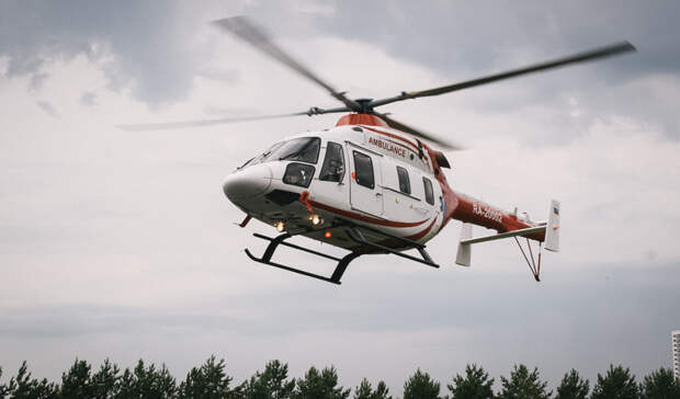 Долгожданный вертолет прилетел тушить лесной пожар в Воротынский район
