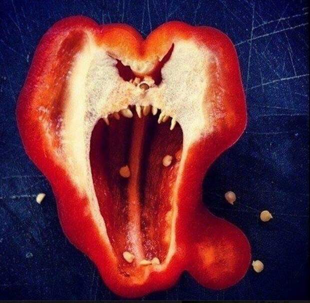 15 доказательств того, что перец - самый эмоциональный овощ из всех существующих angry pepper, things that look like faces, злой перец, лицо, смешные овощи, юмор