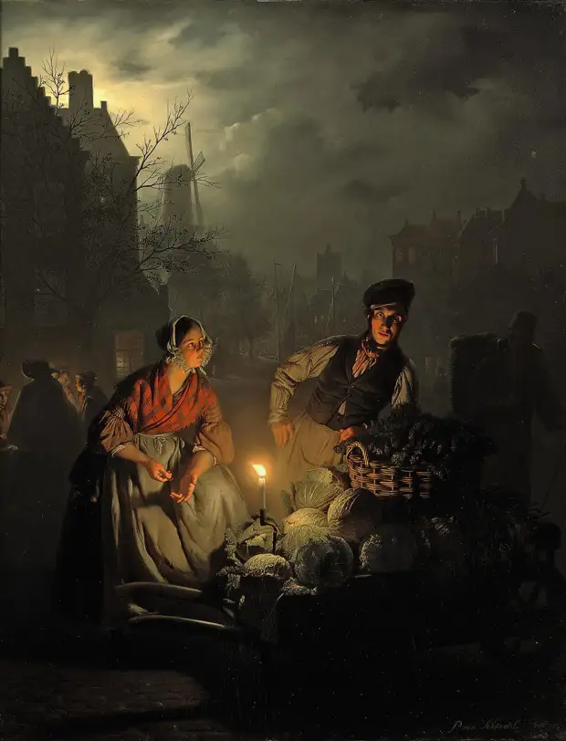 Художник Petrus van Schendel (1806–1870)