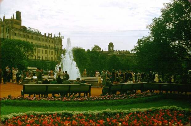 Москва, 1956 год фото, москва, Машина  времени, позитив