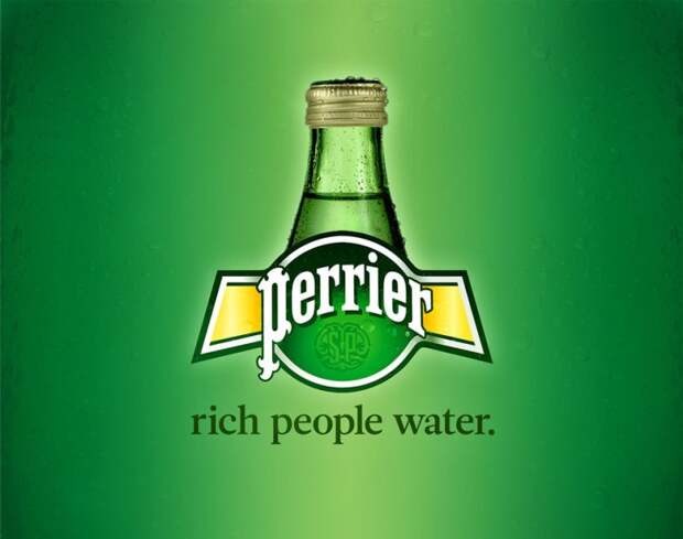 честные слоганы известных брендов perrier
