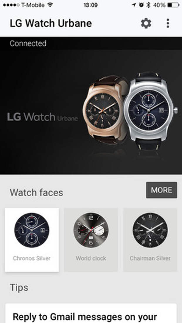 Установка циферблата на Android Wear с iPhone