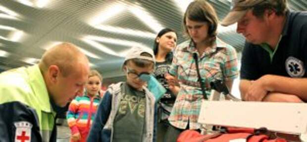 В Москву на лечение прибыли дети из Луганска