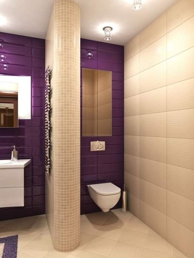 13. Вот как можно отделять туалет, если позволяет пространство интерьер, маленькая ванная, ремонт в квартире, фото