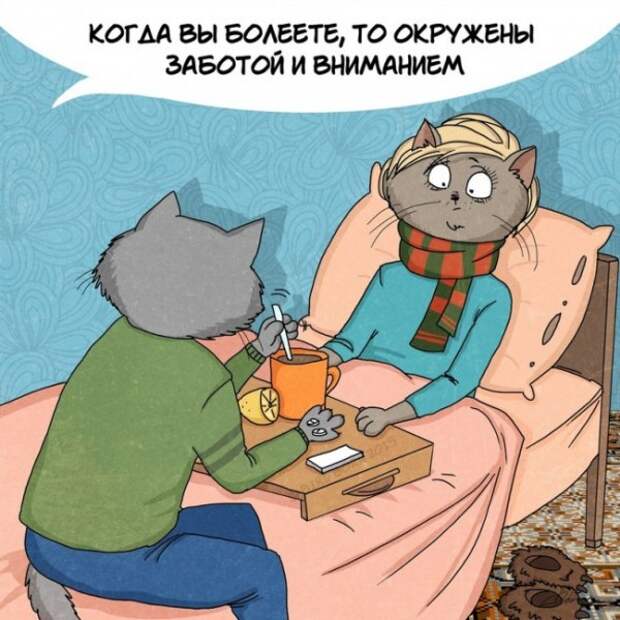 Почему любящим людям стоит жить вместе (10 иллюстраций)