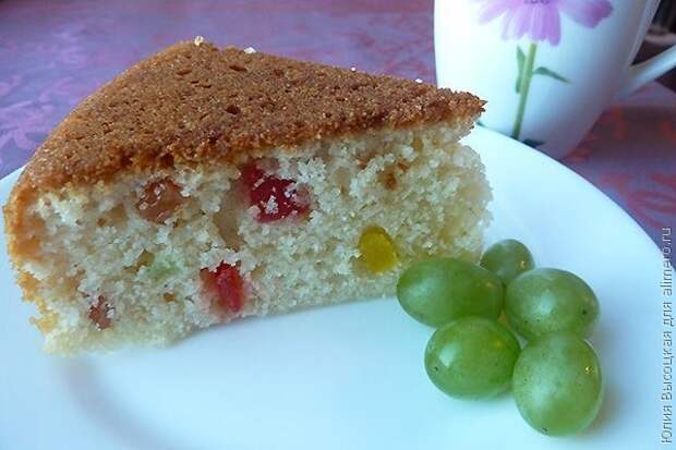 Манник с цукатами и изюмом