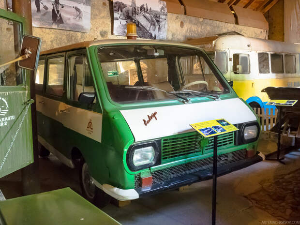 Классический минибас РАФ-2203 "Латвия" 70-80-х годов. автомузей, латвия, музей