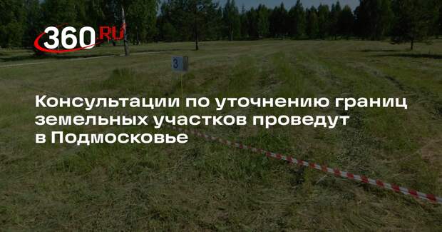 Консультации по уточнению границ земельных участков проведут в Подмосковье
