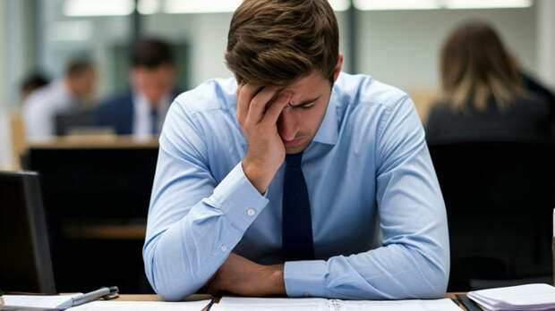 Выгорание на работе / Изображение сгенерировано shedevrum.ai / amic.ru